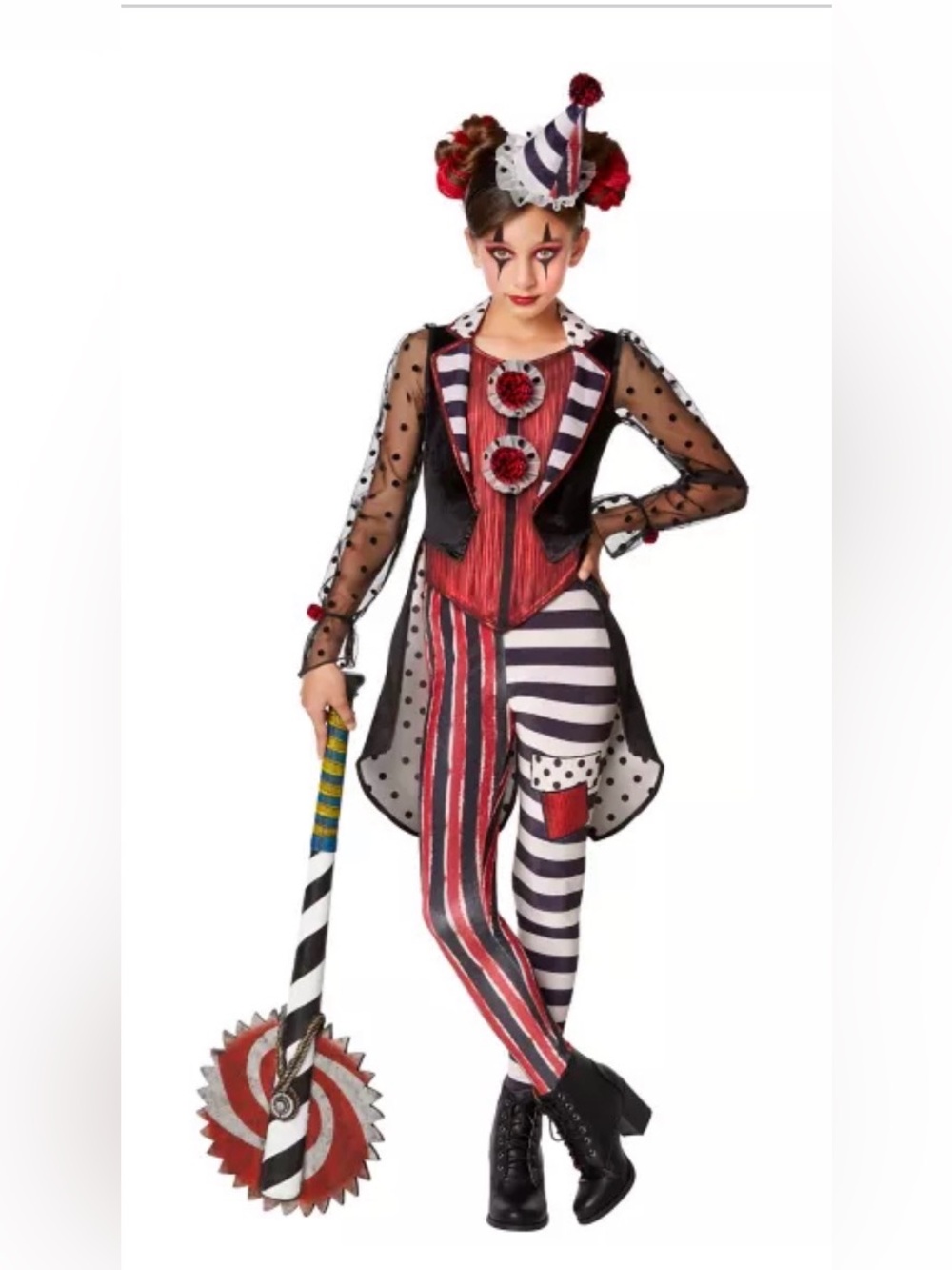 New Dark Clown deluxe Costume - Halloween.